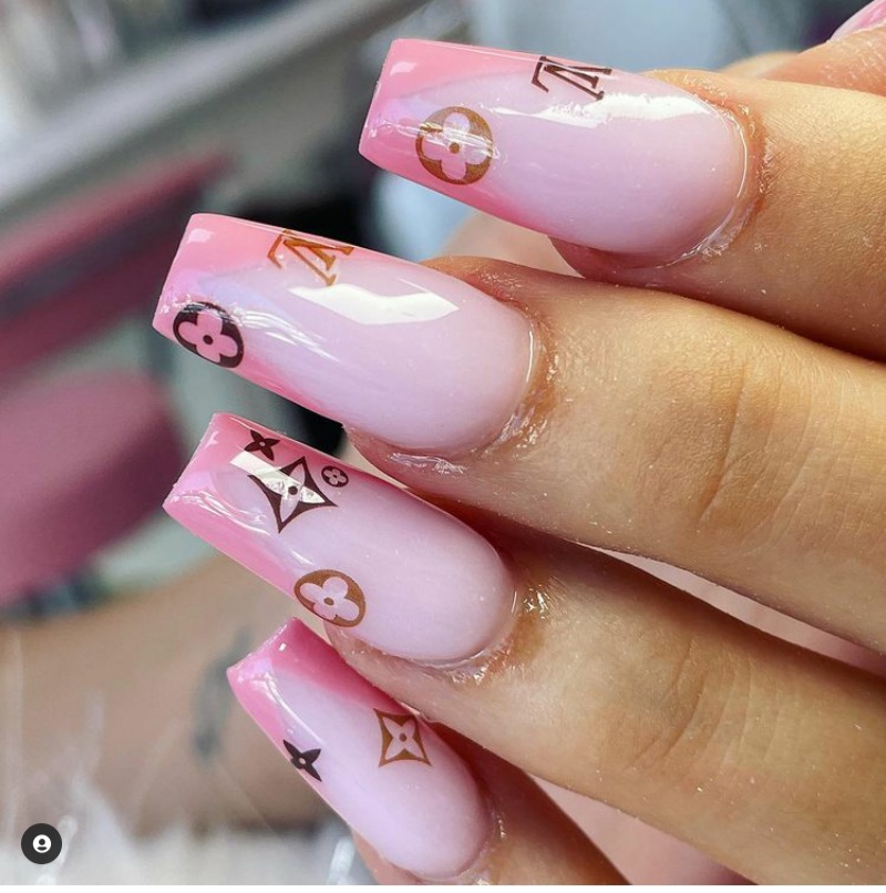 Beautiful nail designs with nail stickers