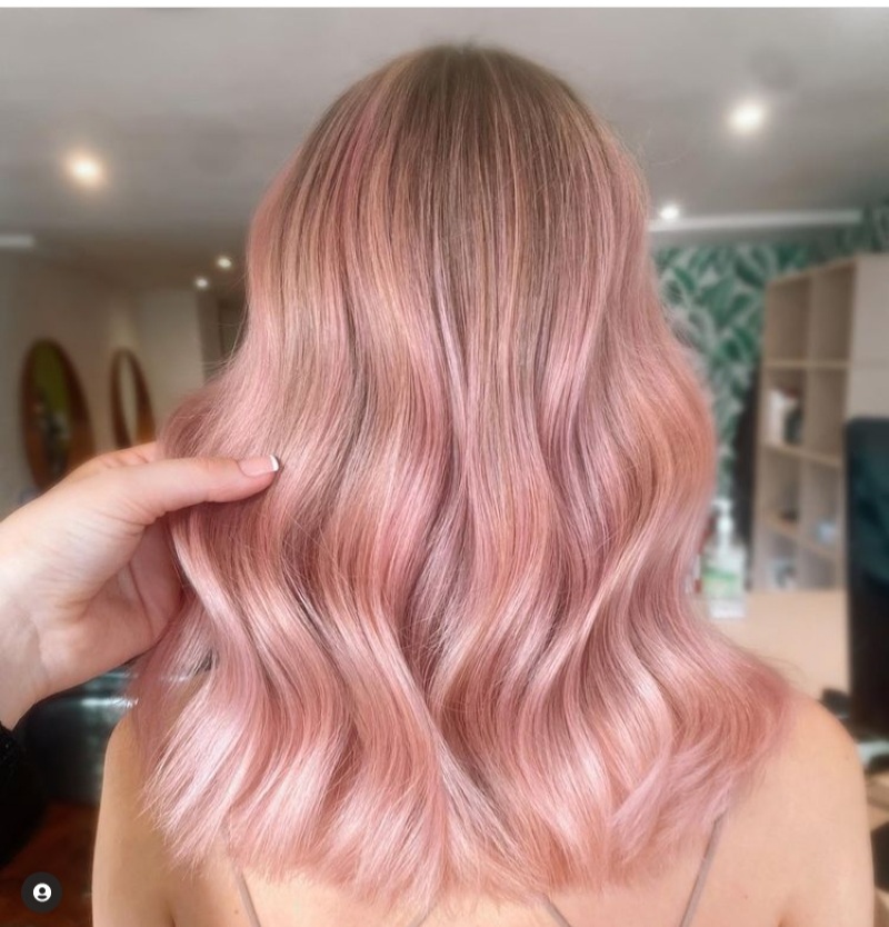 Pastel pink hairstyles