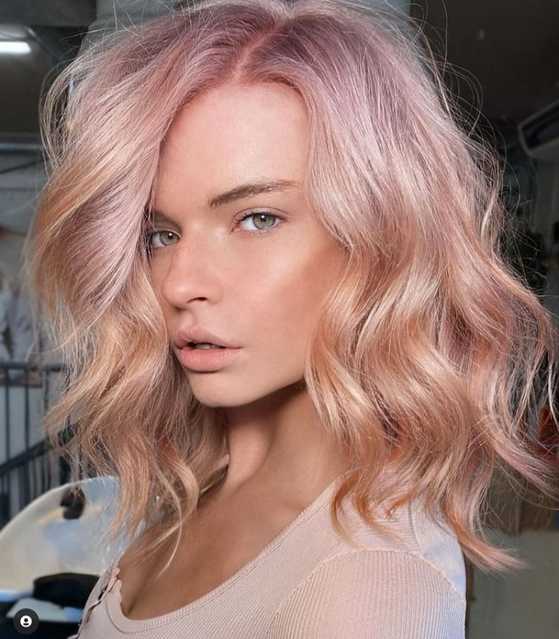 Pastel pink hairstyles
