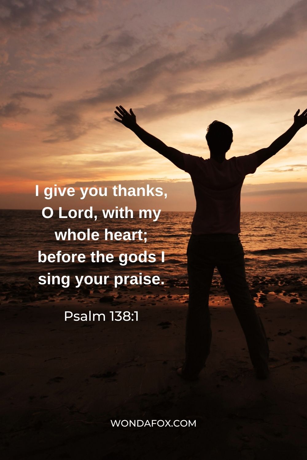 I give you thanks, O Lord, with my whole heart; before the gods I sing your praise.