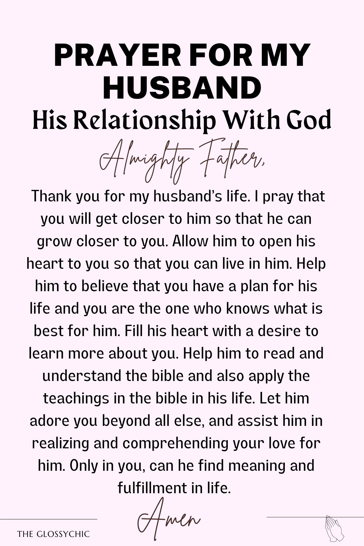 Prayer for my husband’s relationship with God