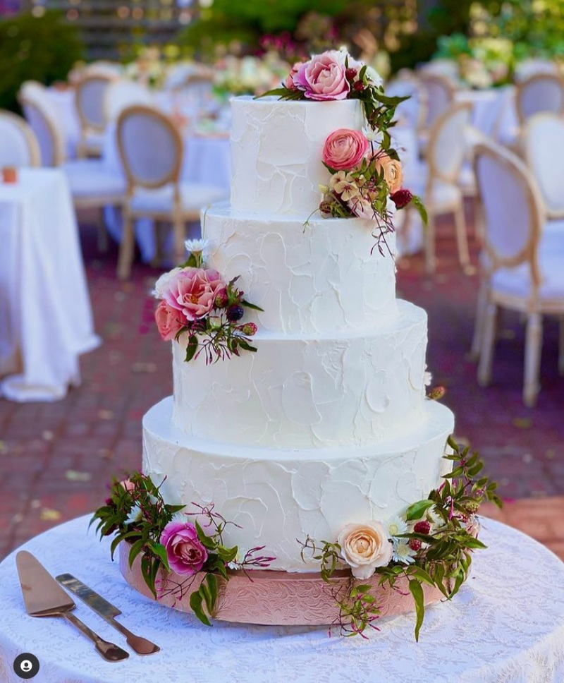 Floral wedding cake designs