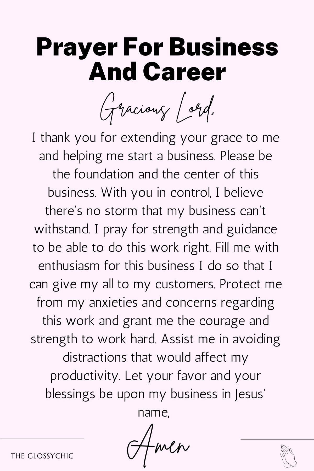 Prayer for business and career