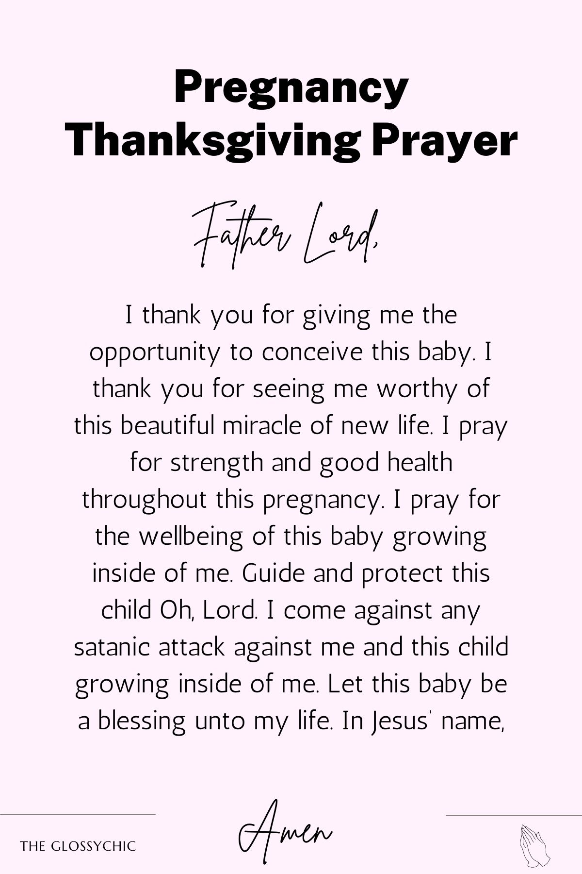Pregnancy Thanksgiving prayer - prayer points for pregnant women