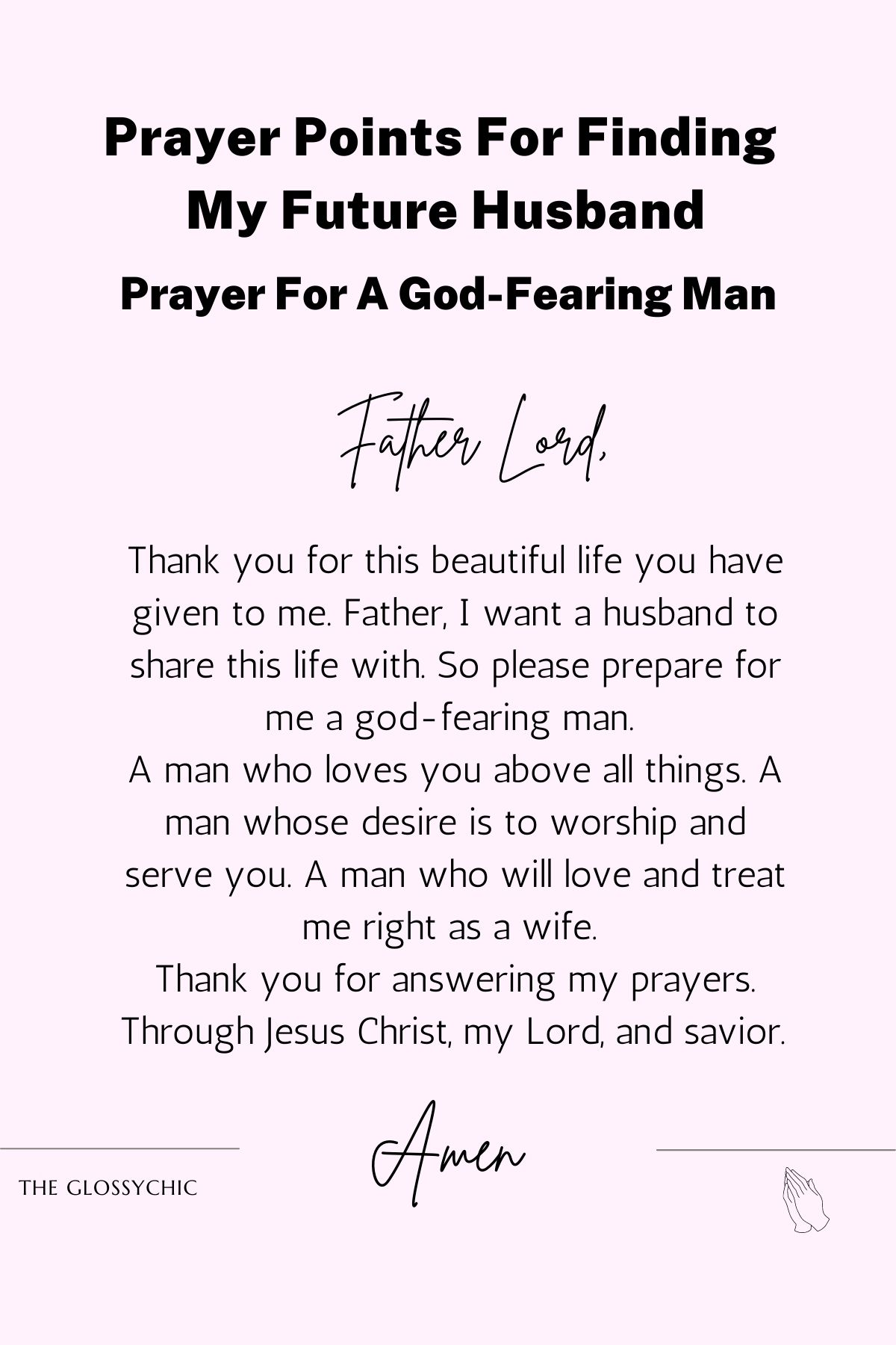 Prayer For A God-Fearing Man