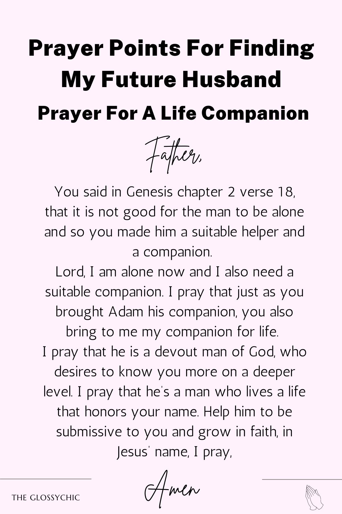Prayer For A Life Companion