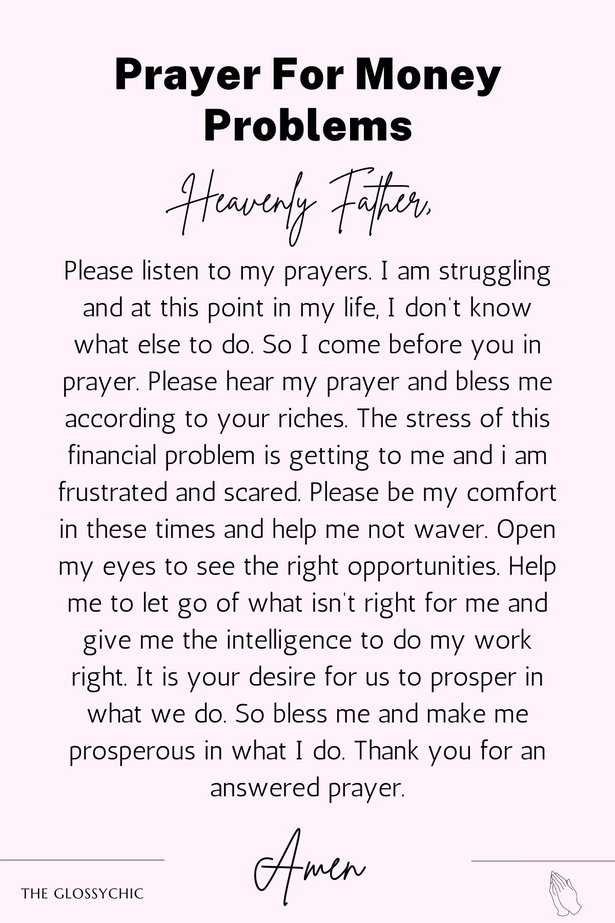 Prayer for money problems - Prayer Points For My Finances