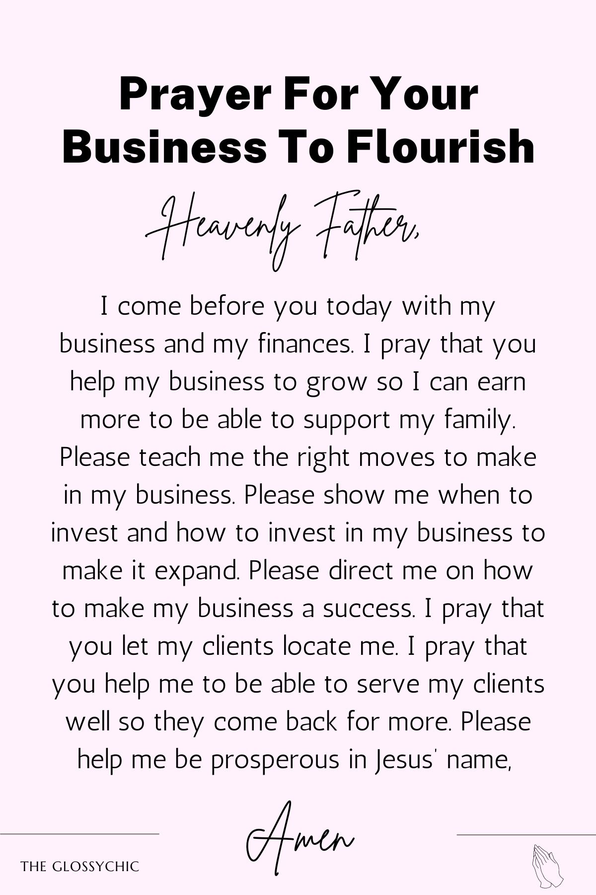 Prayer for your business to flourish