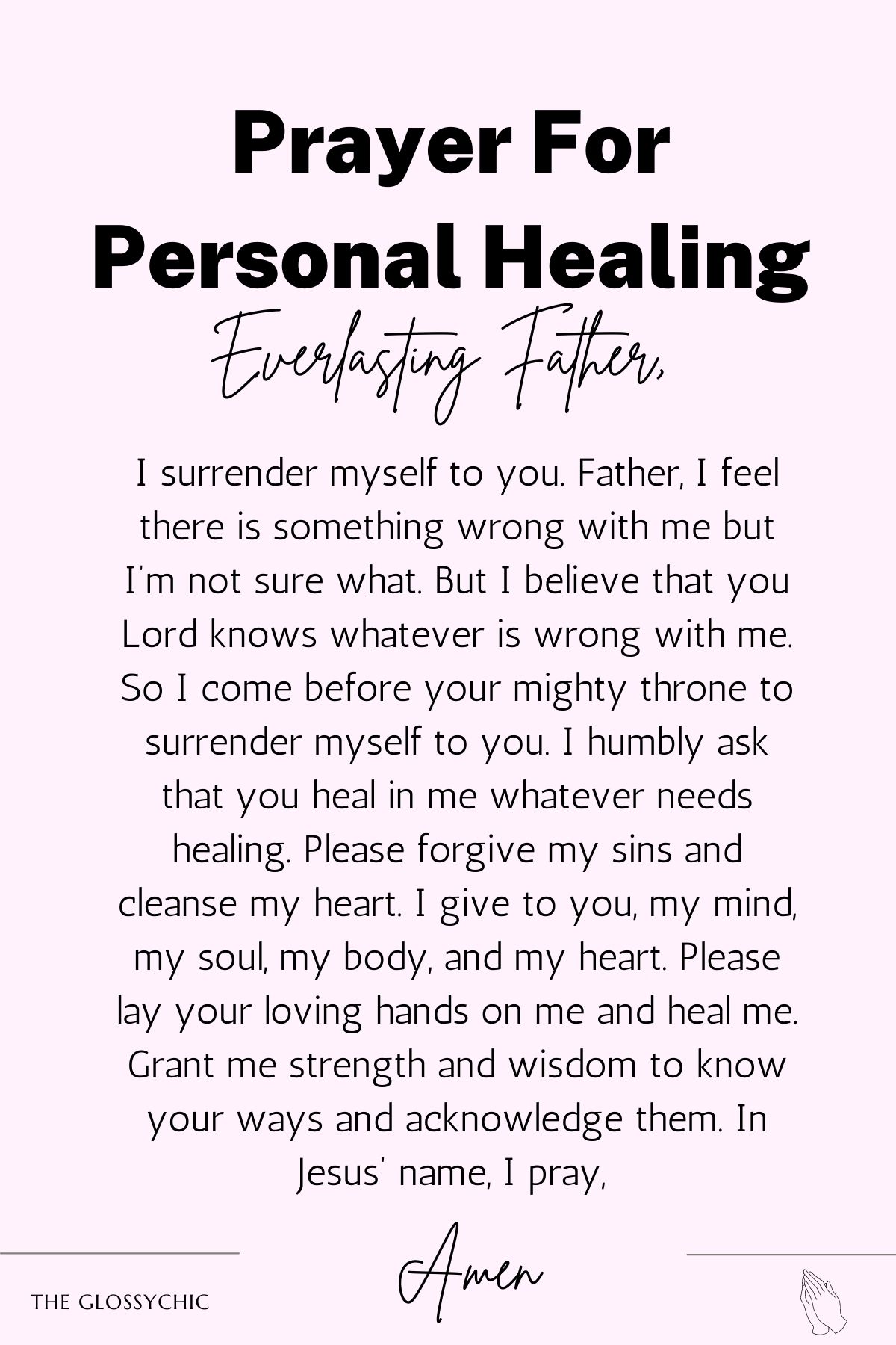 Prayer for personal healing prayer points for healing