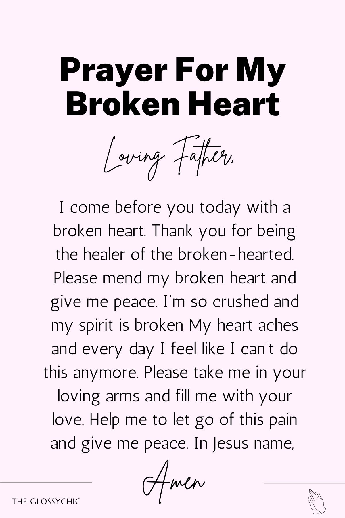 Prayer For My Broken Heart prayer points for healing
