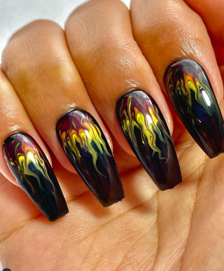 flame nails