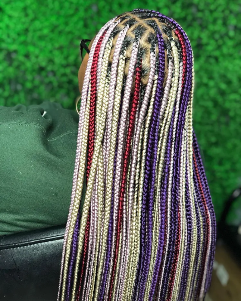 Multi colored braids