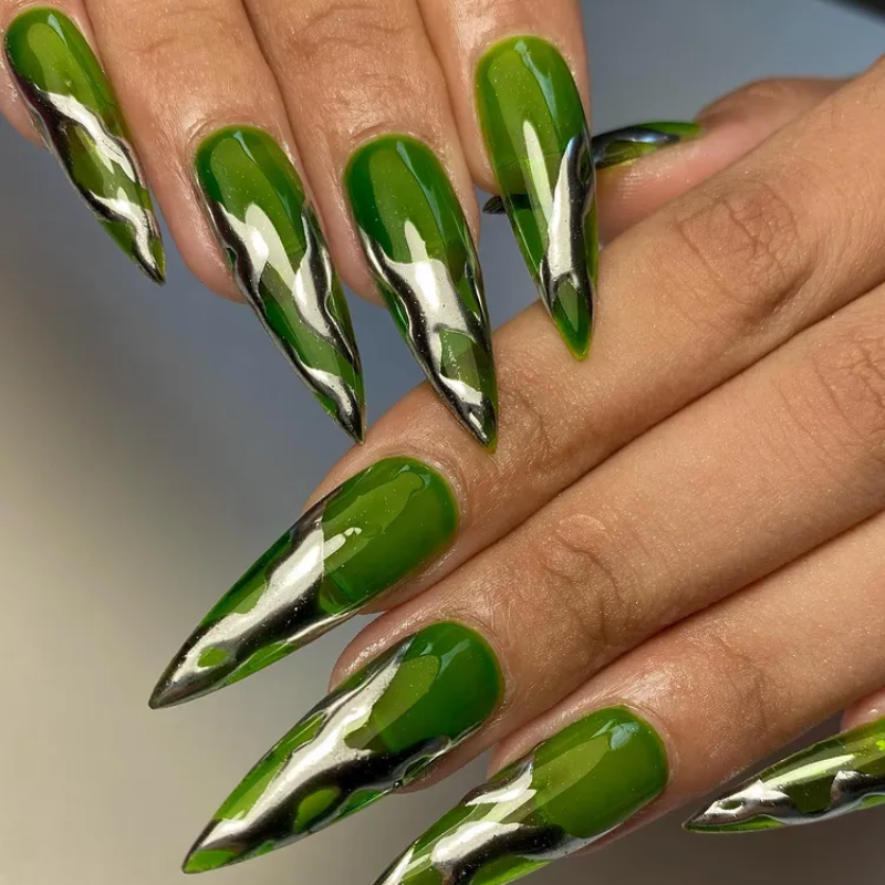 Chrome Nails For Spring 21