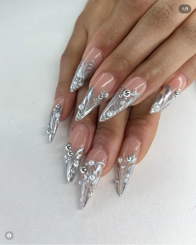 Chrome Nails For Spring 14