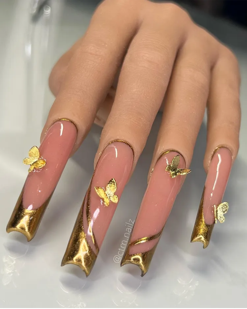 Chrome Nails For Spring 1