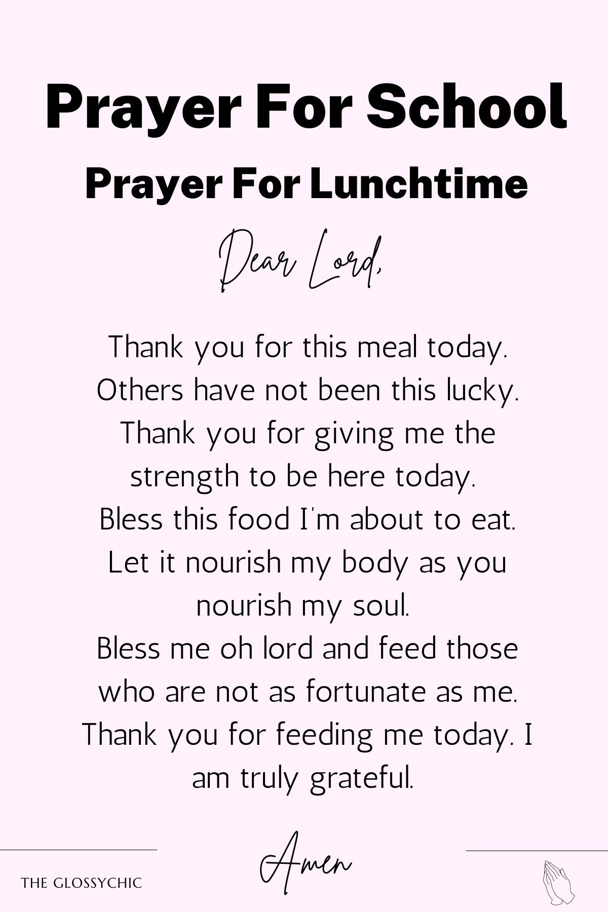 Prayer for lunchtime