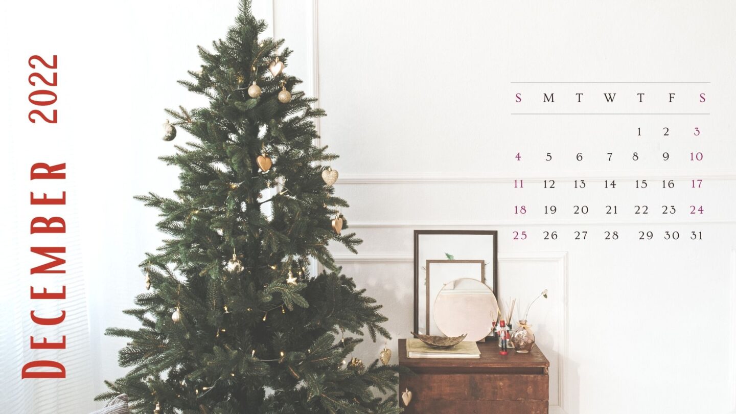 Christmas Calendar Desktop Wallpaper Designs