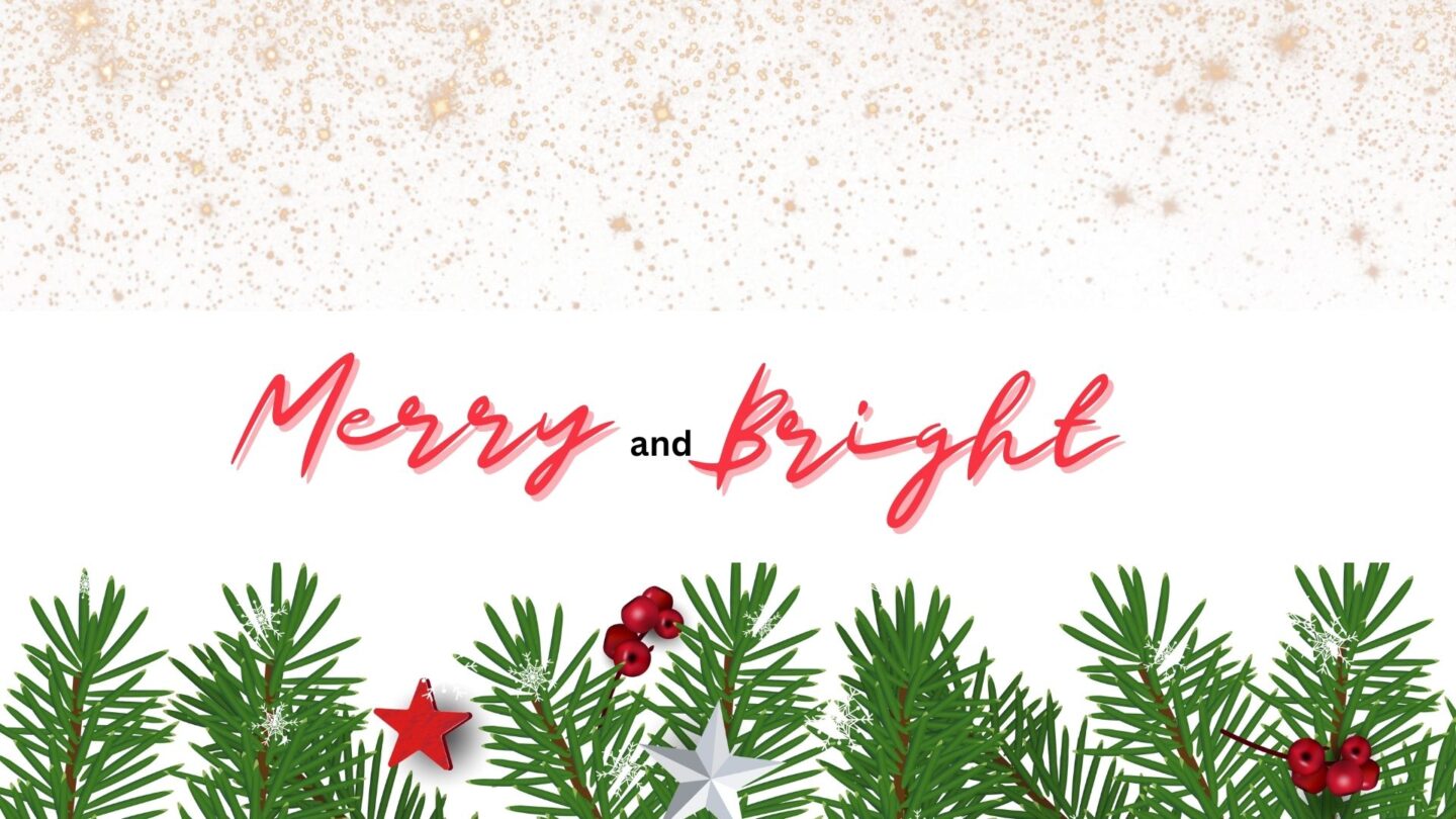 Christmas Desktop Wallpaper Designs merry and bright 