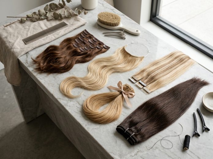Hair_extensions_on_salon_workspace_202607150034 Hair Extensions And Hair Loss: Separating Myths From Facts