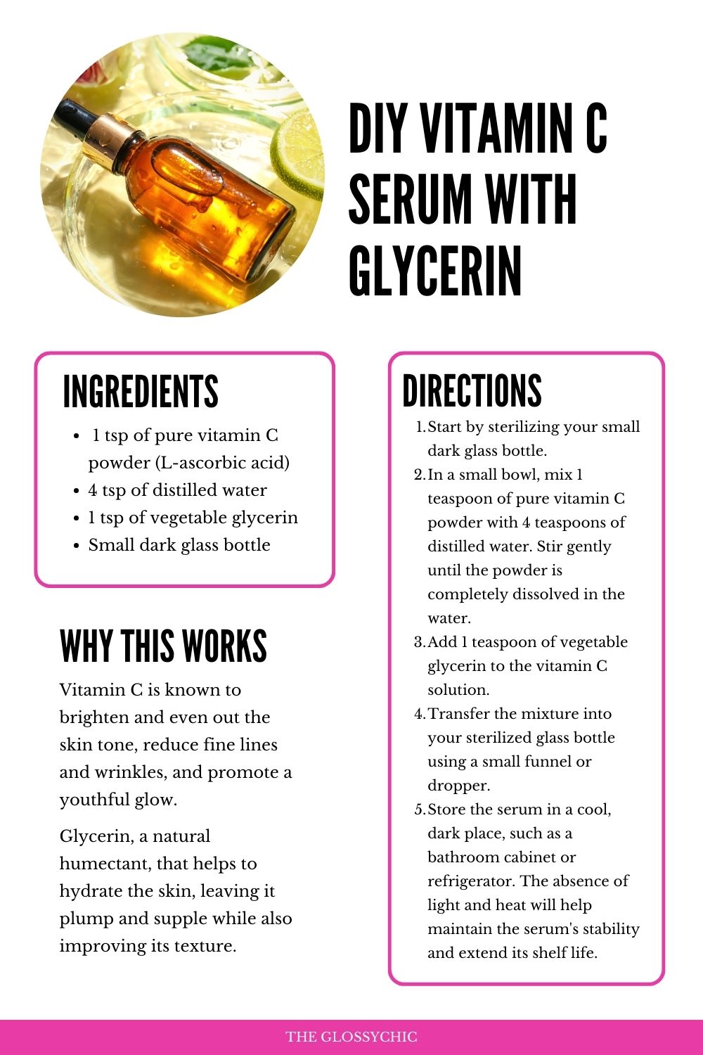 DIY vitamin C serum with glycerin recipe