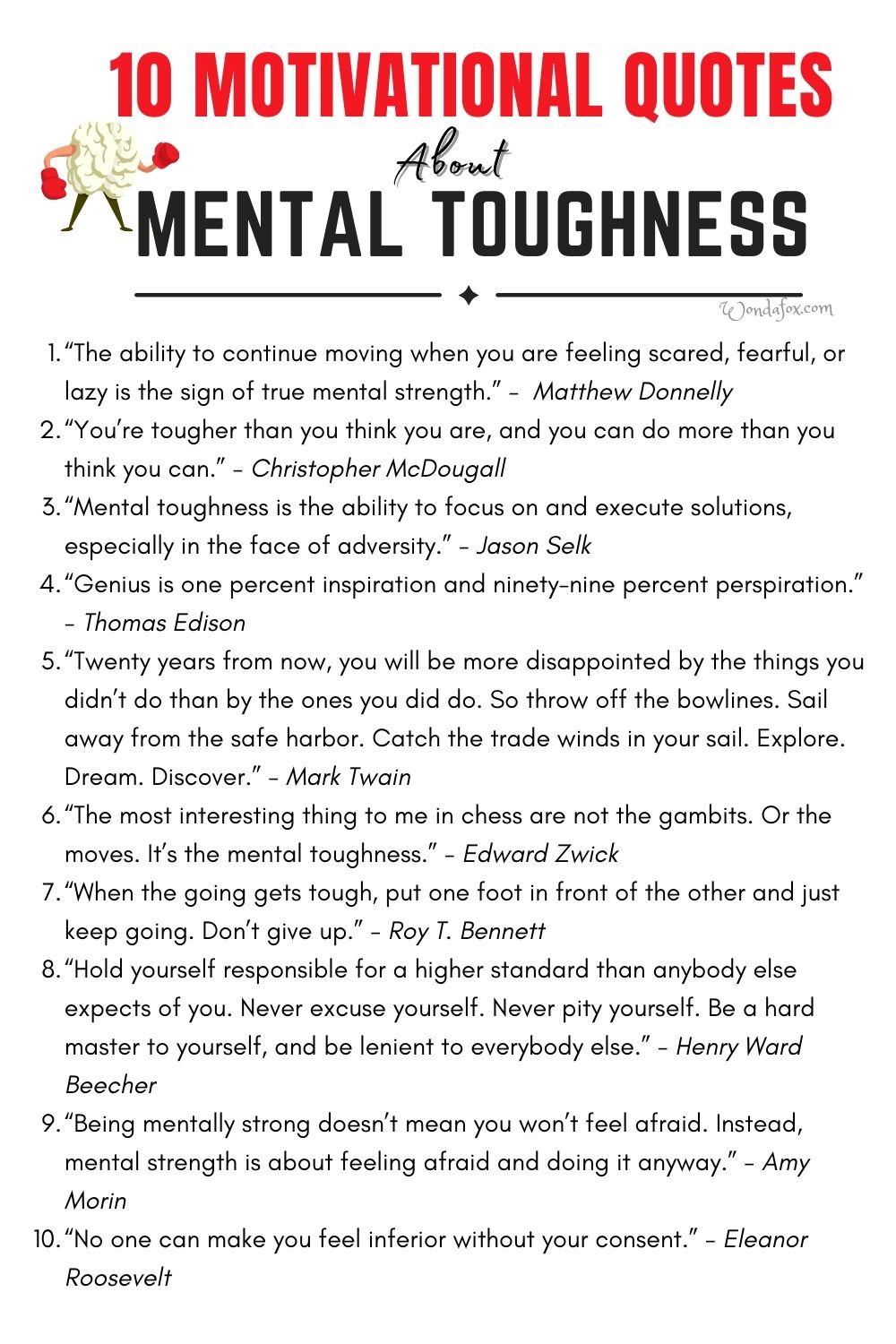 Motivational Quotes About Mental Toughness
