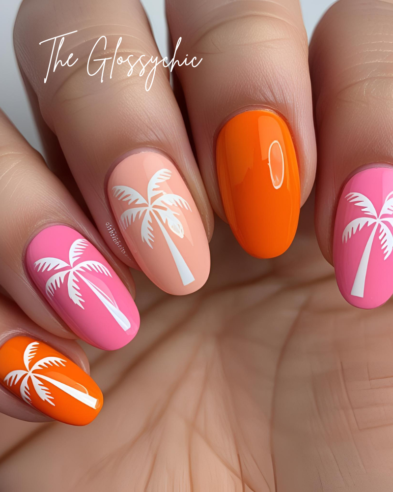 Tropical Breeze Beach Nails