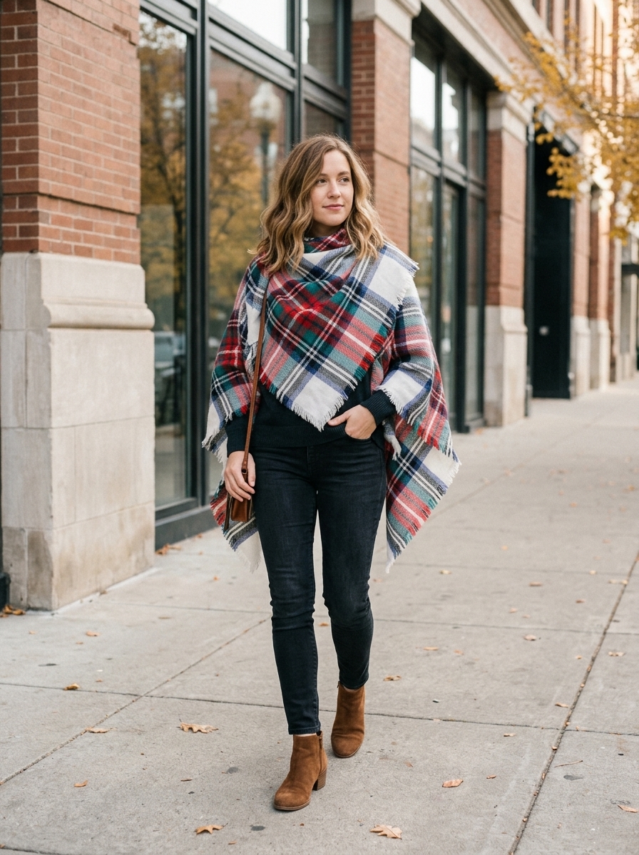 The Poncho Look