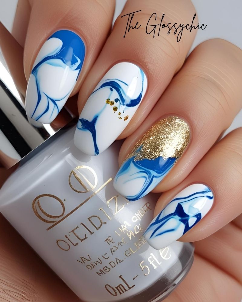 33 Beautiful Marble Nail Design Ideas 10