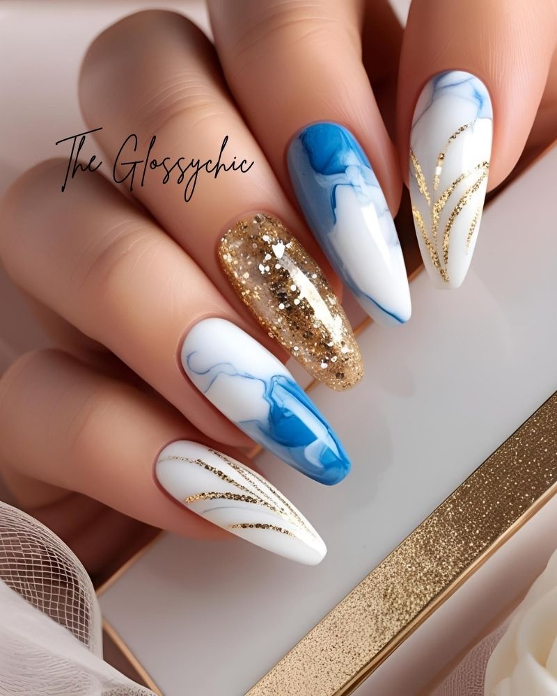 33 Beautiful Marble Nail Design Ideas 19