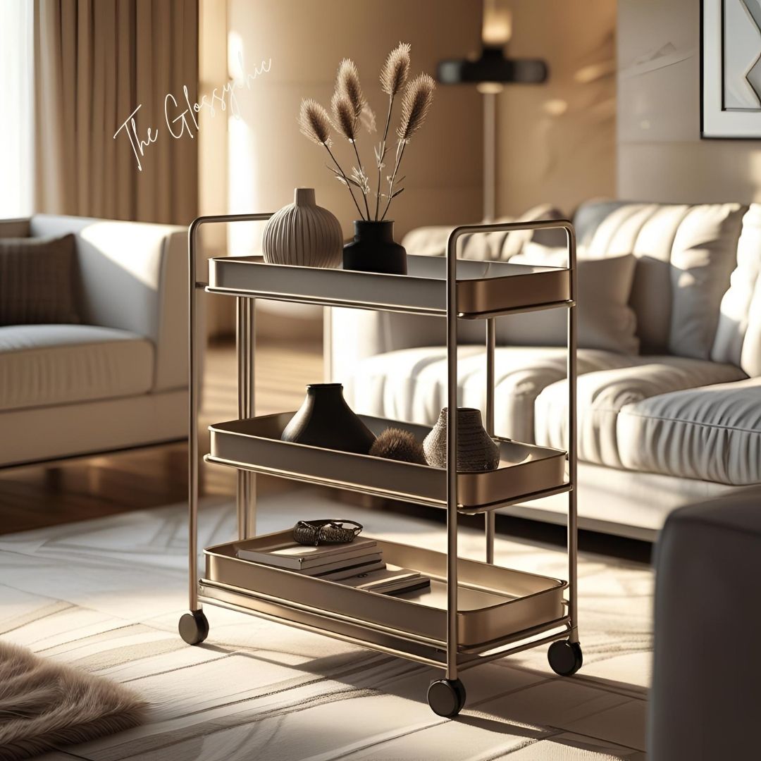 Tiered Sliding Storage Carts