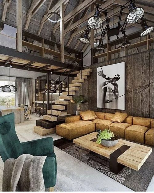 Image showcasing 38 Stunning Industrial Loft Design Ideas - The Glossychic