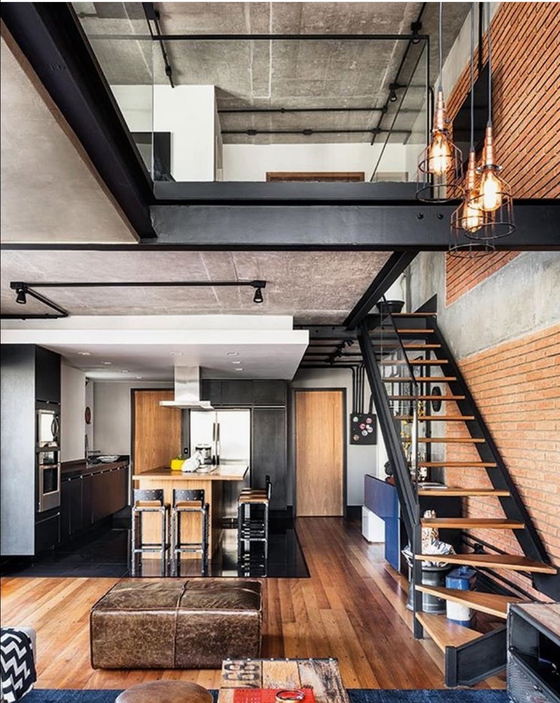 38 Stunning Industrial Loft Design Ideas 32