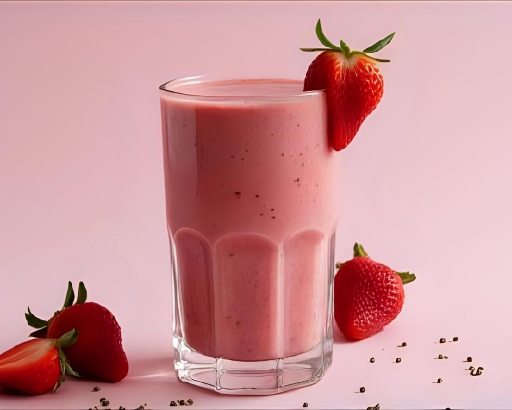 Hemp Seed Strawberry Smoothie