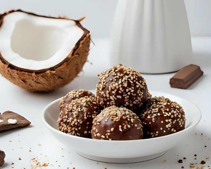 coconut energy No-Bake Chocolate Coconut Energy Bites