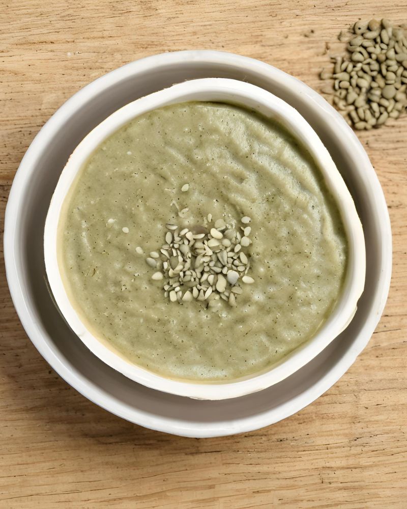 Creamy hemp seed butter