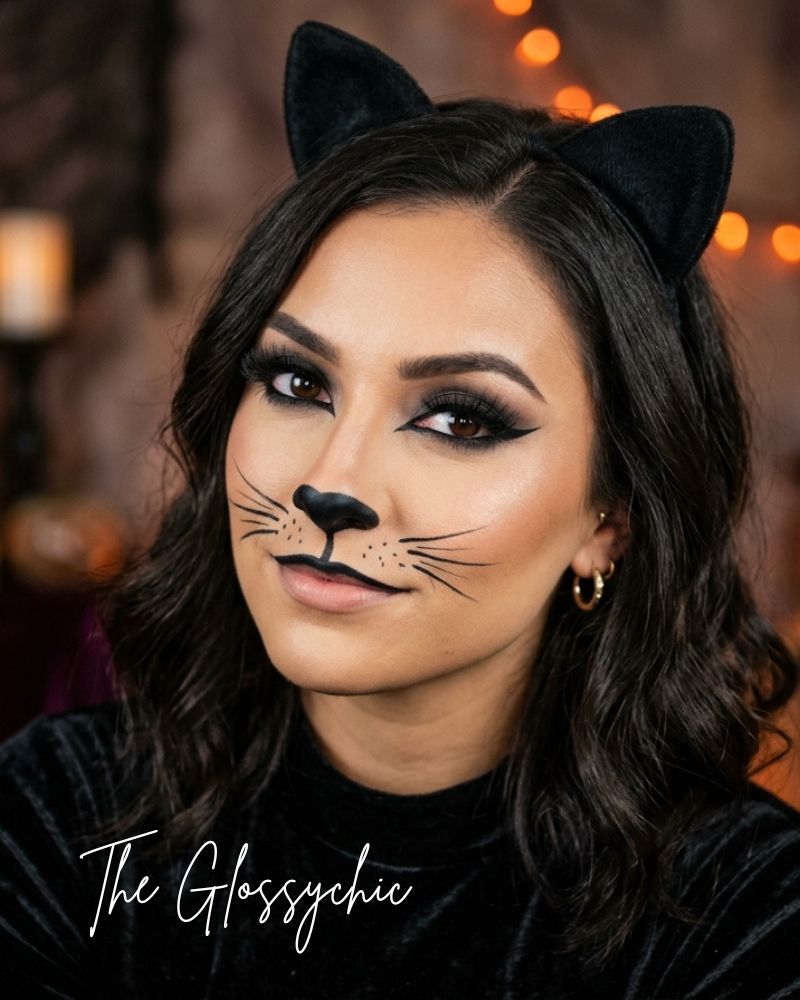 Classic Black Cat Makeup