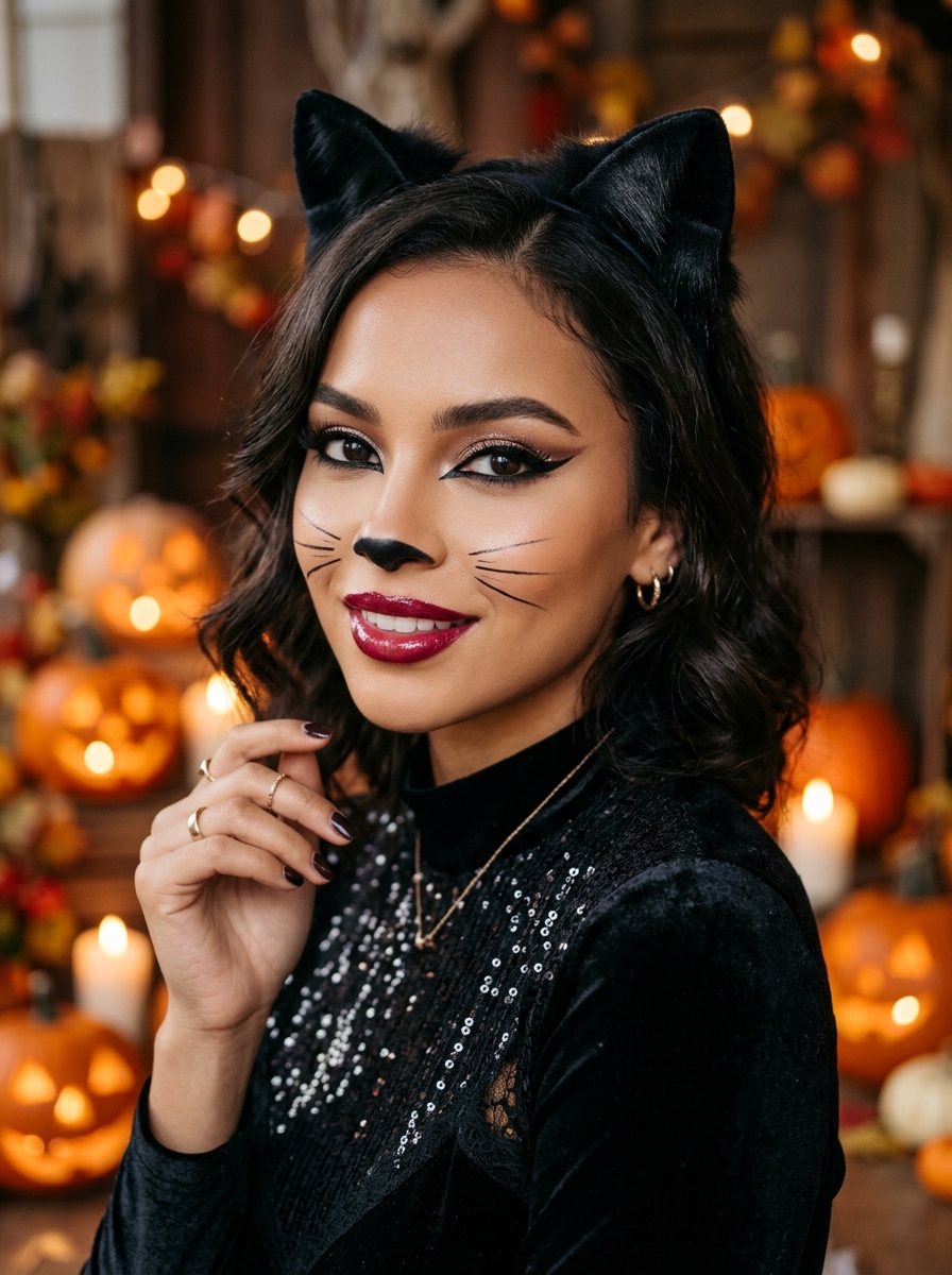 15 Halloween Cat Makeup Looks To Try This Year