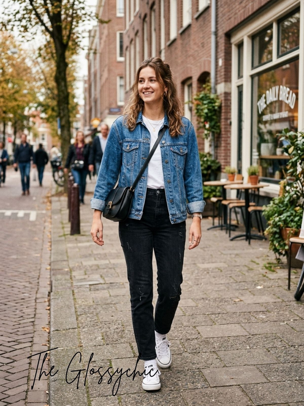 Black Jeans with Denim Jacket