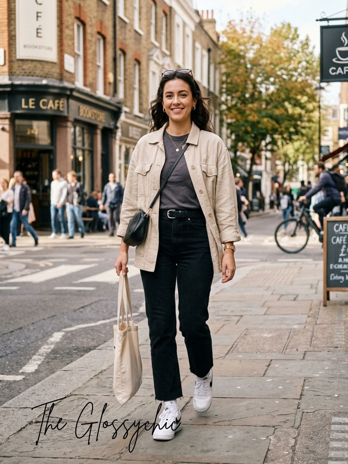 Black Jeans Styled with Simple Layers