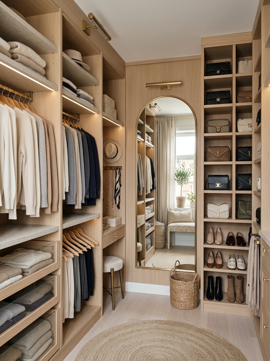 The Small Apartment Walk-In Closet