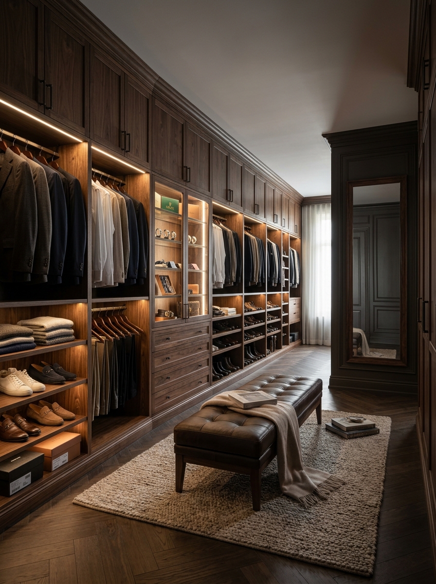  The Dark and Moody Luxury Closet
