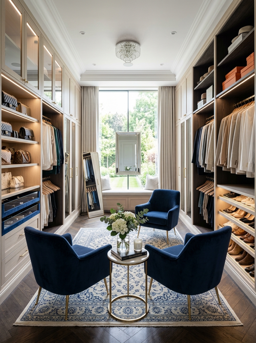  The Closet with a Comfortable Lounge Area