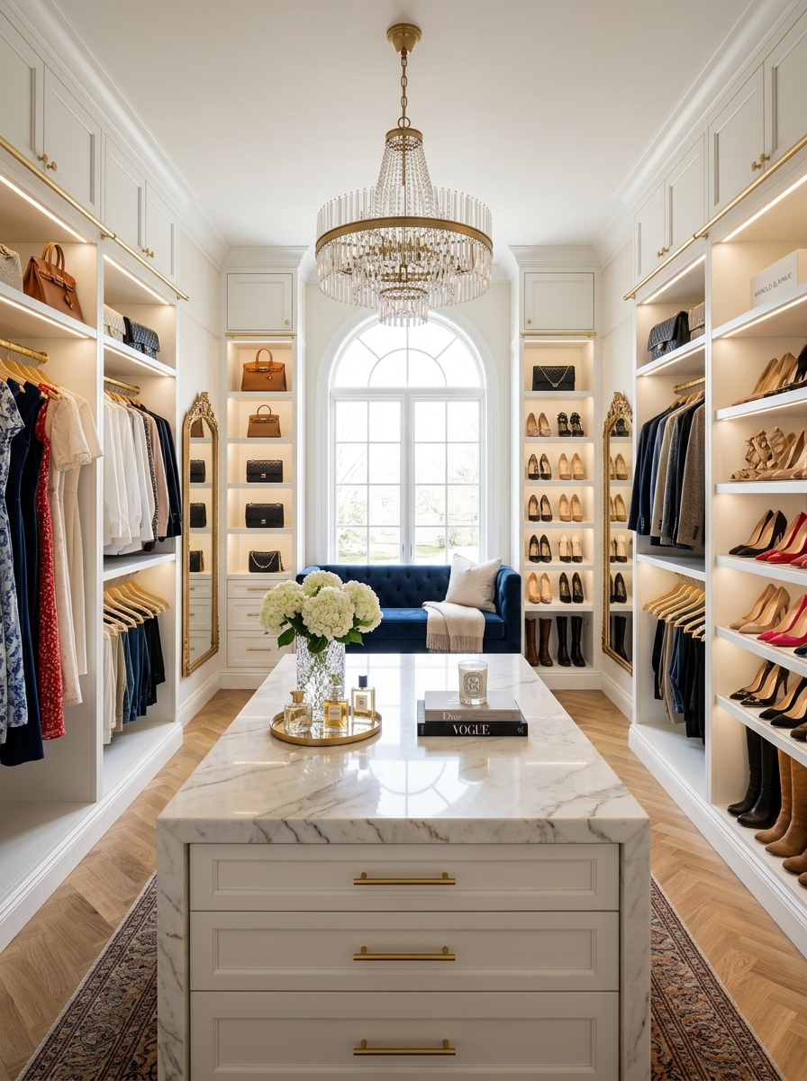 The Walk-In Closet with an Island