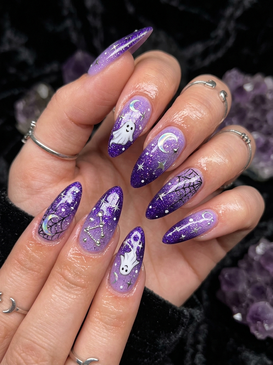 Floating Halloween Symbols