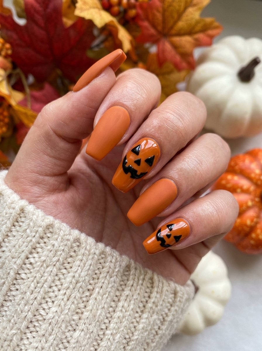 Jack-o'-Lantern Nails