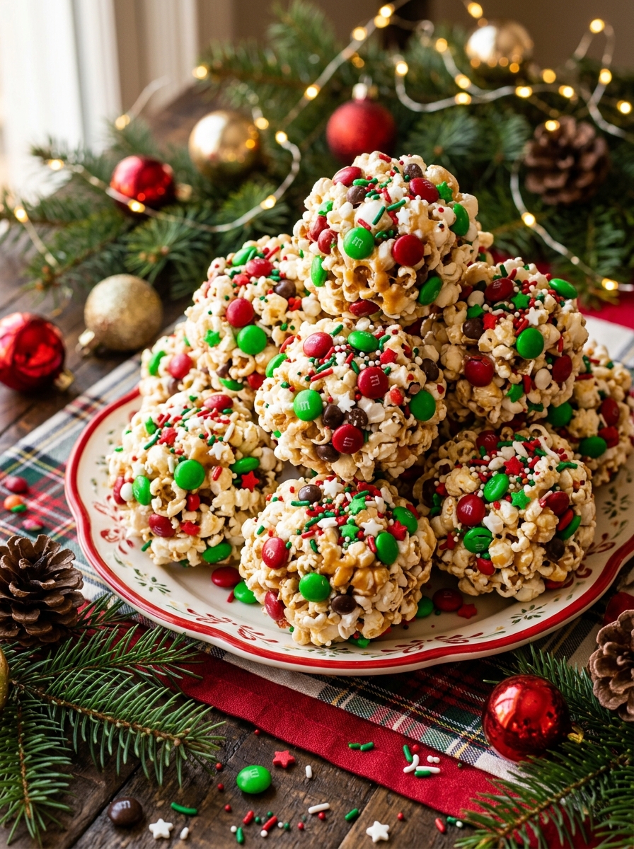How To Make Christmas Popcorn Balls