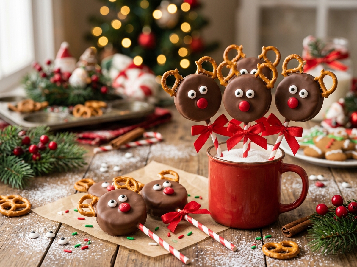 Why You'll Love These Reindeer Oreo Pops